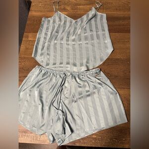 Danskin Striped Pajama Shorts and Adjustable strap tank top